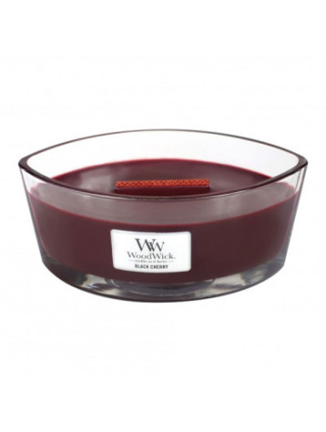 Vonná svíčka WoodWick Černá třešeň 453,6 g (Black cherry)