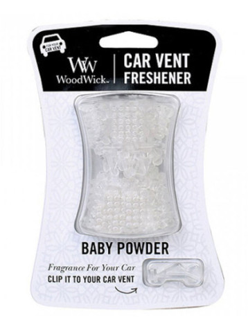 Vůně do auta Woodwick Dětský pudr (Baby powder)