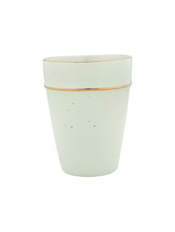 Latté šálek pale green gold