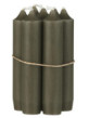 Svíčka short dinner candle Olive 11 cm1