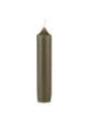 Svíčka short dinner candle Olive 11 cm