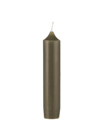 Svíčka short dinner candle Olive 11 cm