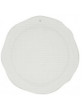 Bílý jídelní talíř s šedými pruhy a srdíčkem 27 cm