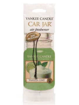 YANKEE CANDLE VANILLA LIME VŮNĚ DO AUTA - PAPÍROVÁ AUTO VISAČKA