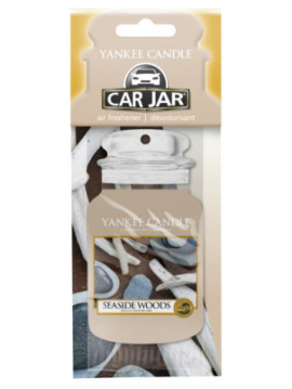 YANKEE CANDLE SEASIDE WOODS VŮNĚ DO AUTA - PAPÍROVÁ AUTO VISAČKA