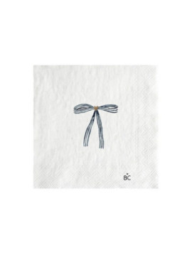Papírové ubrousky s mašlí Little Bow Blue 20 ks 12,5 x 12,5 cm