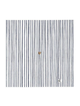 Papírové ubrousky s proužky Stripes Blue 20 ks 16,5 x 16,5 cm