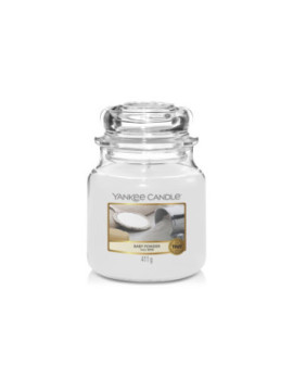 VONNÁ SVÍČKA YANKEE CANDLE BABY POWDER CLASSIC STŘEDNÍ