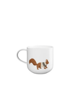Porcelánový hrnek ASA Coppa Winter Animals - veverka 400 ml