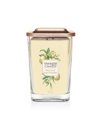 VONNÁ SVÍČKA YANKEE CANDLE ELEVATION CITRUS GROVE HRANATÁ VELKÁ 2 KNOTY