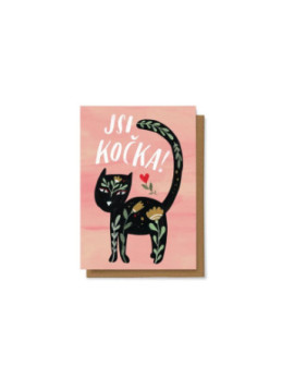 Přáníčko Chaukiss Jsi kočka 